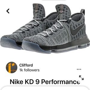 Nike KD Performance Sneakers Mens Size 9
